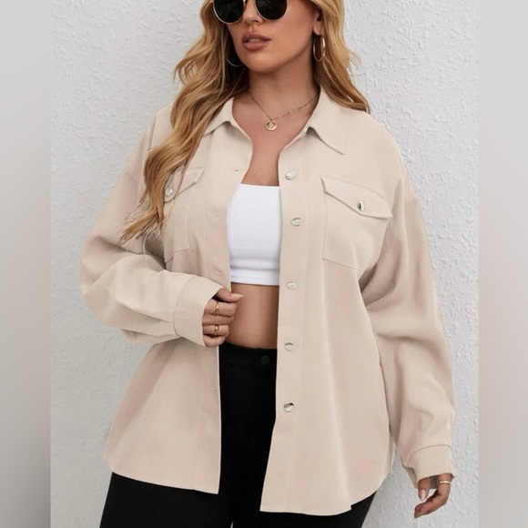 SHEIN Tops - Oversized Button Up